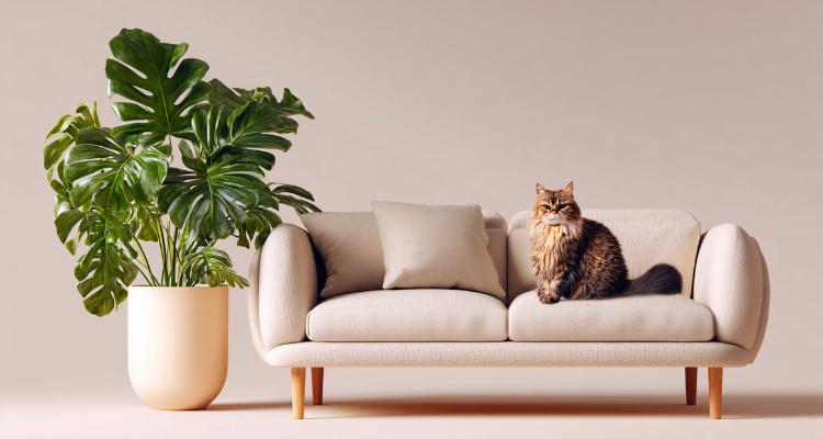 Kediler için güvenli ve zararlı bitkiler karşılaştırması.